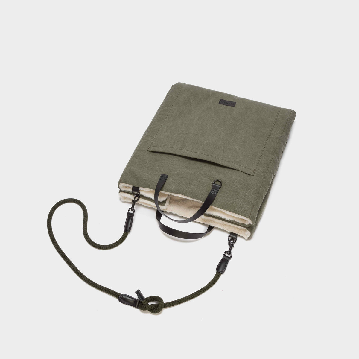 Dog Travel Bed Canvas Olive product image