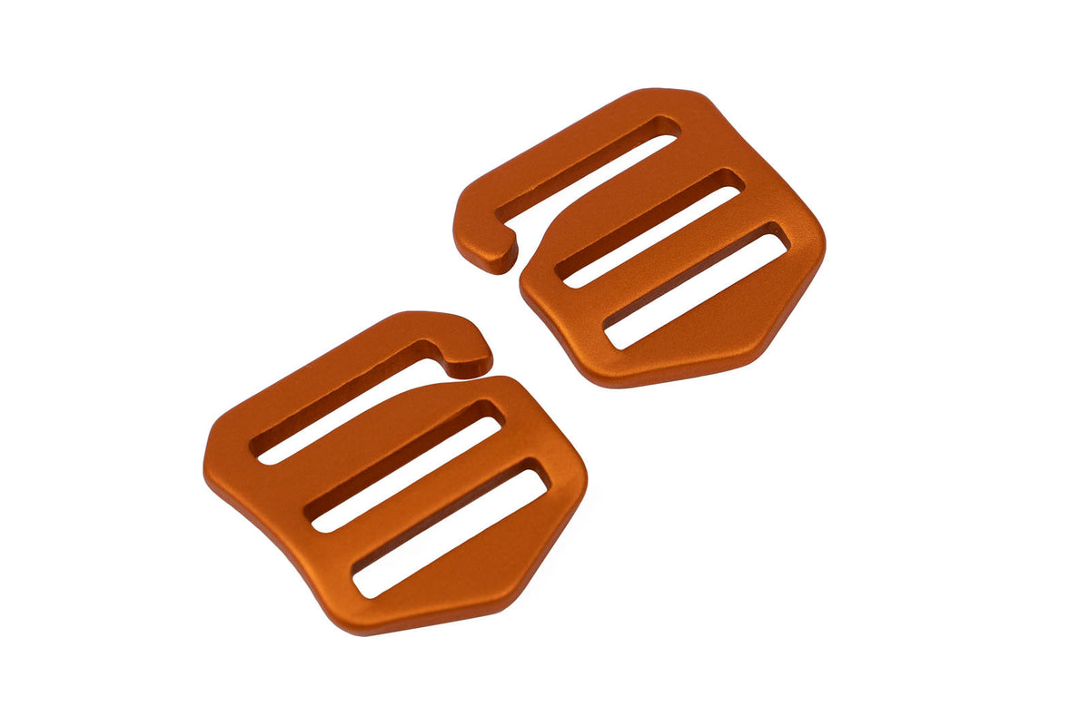 Aluminum buckle for Løype belt leg straps product image